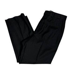 Santorelli Romeo Black 100% Virgin Wool MENS Dress Pants Made in ITALY Size 33